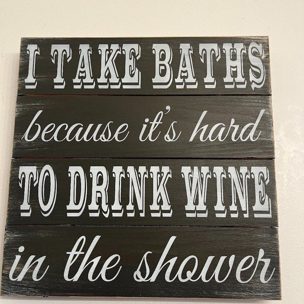 Wooden Sign - Wine